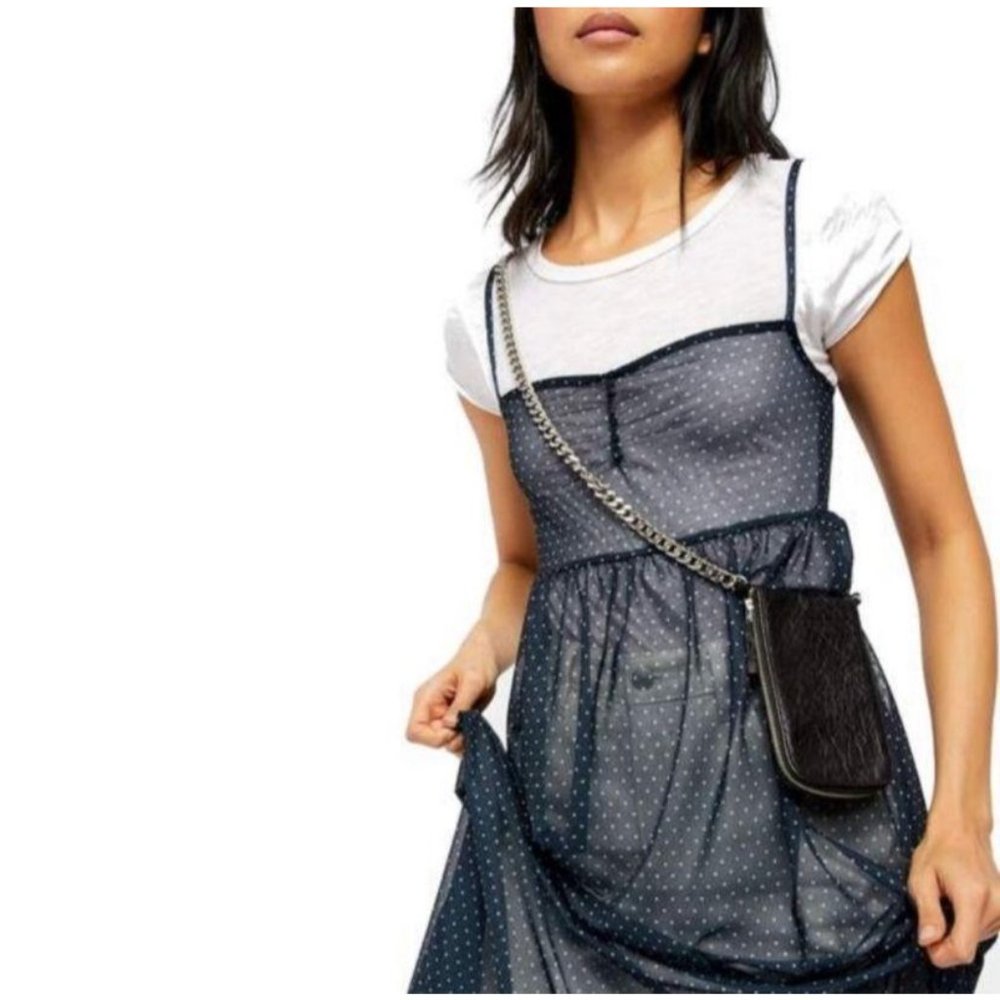 NEW Free People Madeline Slip Dress Polka Dot - Picture 4 of 11
